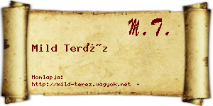 Mild Teréz névjegykártya
